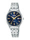 Lorus Classic Womens Battery Watch with Blue Metal Bracelet