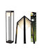 Lampa De Grădină Pentru Exterior Stâlp Led 12w 3000k 80cm Negru Quercus Lumiled