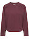 Damen Sweatshirt Burgundisch