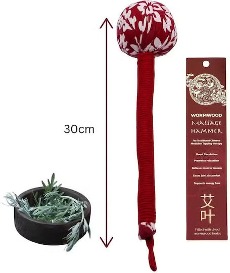 Ancient Wisdom Übungsbälle Massage Wormwood Massage Hammer Rote 30cm