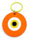 Plexilab Schlüsselanhänger Rund Auge Orange Matt Pastell Plexiglas Unisex
