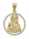 Daskalakis Pendant Kids Charm with Virgin Mary in 14K Gold 56712