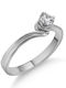 Diamond Jools Einzelner Stein aus Weißgold 18K mit Diamant