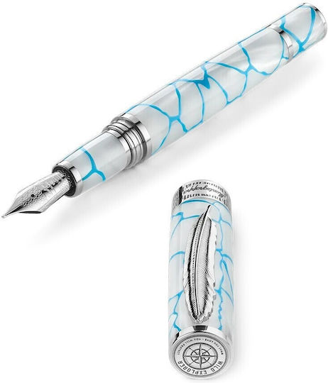 Montegrappa Module Stilou De Scris Cu Pană De Scris Auriu Din Oțel