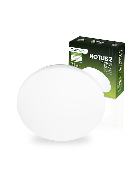 Deckenleuchte montieren Led Wandlampe Notus 2 12w Rund 25 Cm Ip44 Lumiled