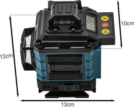 SPV T Selbstnivellierendes Cross-Line Laser-Nivelliergerät Rote Laserstrahl 3.7V mit Arbeitsbereich 20m