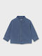 Kinderhemd Langärmelig Denim Blau