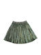 Kids Pleated Skirt Green