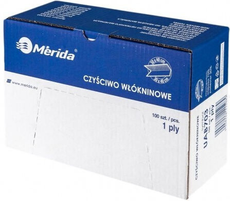 Merida Professionelle Reinigungsausrüstung Mikrofaser Reinigungstücher Weiß 100 Stück