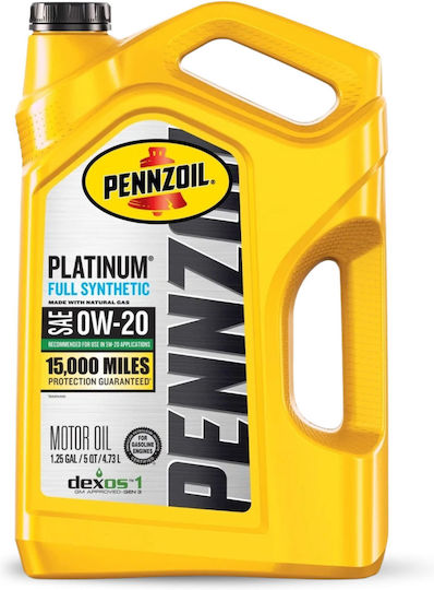 Ulei de motor full sintetic Pennzoil Platinum 0w-20 4,73 l Fabricat în SUA