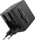 Linq International Power Strip Charger 1440w 2 USB USB-C 15w Черен