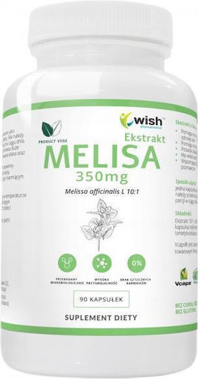 Wish Pharmaceutical Melissa Extract 350 mg 90 капсули