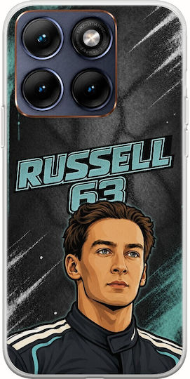 Pole Position Collection George Russell Motorola Edge 70 Fusion 5g Flexible TPU Transparent Silicone Case