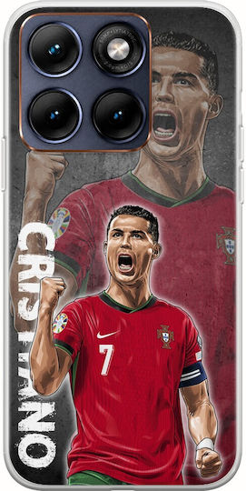 Euro 2024 Cristiano Ronaldo Motorola Edge 70 Fusion 5g Flexible TPU Transparent Silicone Case