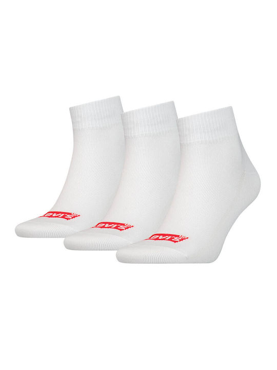 Levi's Cut Batwing Logo Socks White 3Pack
