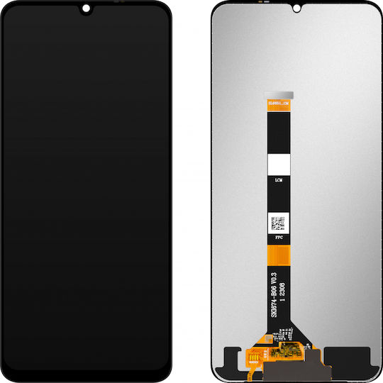 Realme Ecran Cu Mecanism Tactil pentru Realme C51 / Realme C53 / Narzo N53 / Note 50 (Negru)
