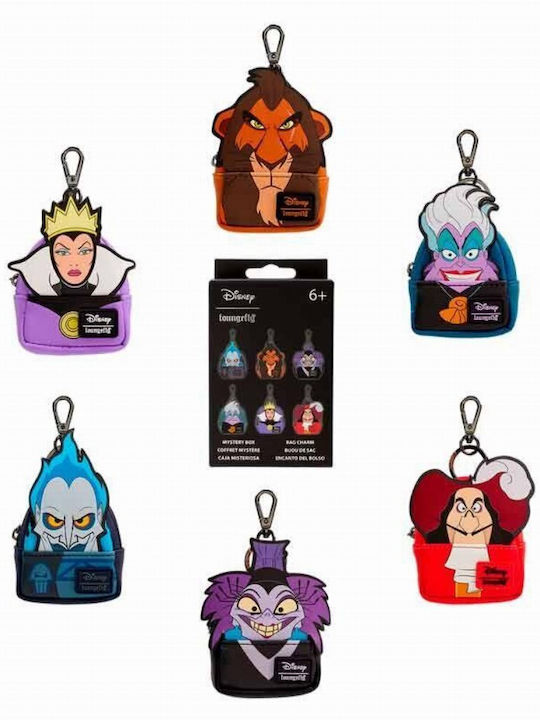 Loungefly Mystery Disney Villains Mini Backpack Keychain Random Content