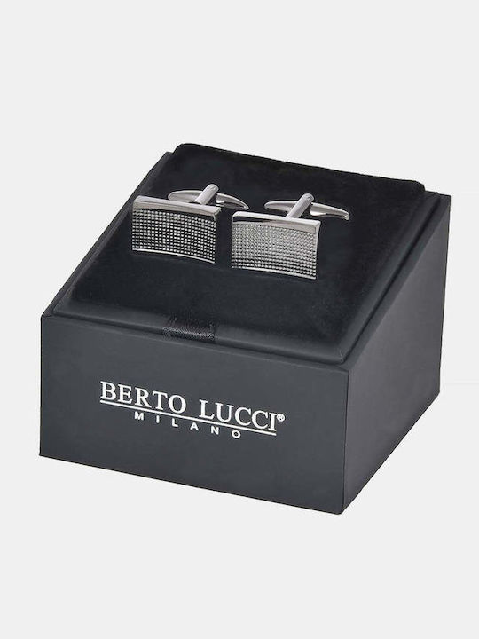 Berto Lucci Cufflinks In Silver Colour Berto Lucci Cufflinks In Silver Colour