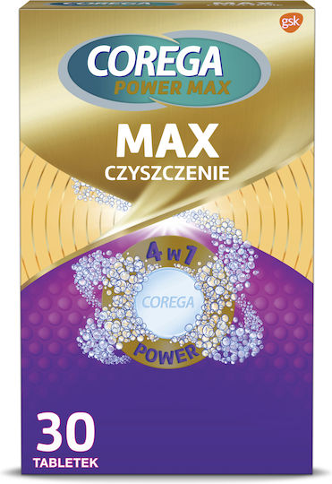 Corega Max Καθαριστικό 30 ταμπλέτες