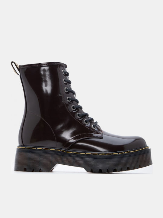 Luigi Luigi Damen Kampfstiefel Braun