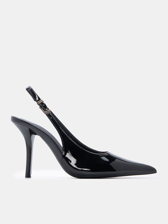 Luigi Spitze Pumps mit Hochem Absatz Schwarz