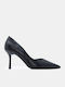 Pointed Toe Heels with High Black Heel