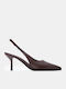 Pointed Toe Heels With High Brown Heel