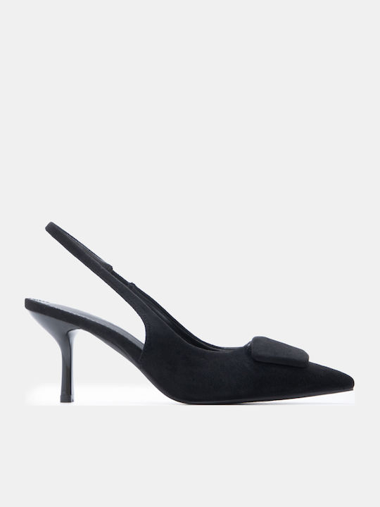 Luigi Spitze Zehe Pumps mit Hochem Absatz Schwarz