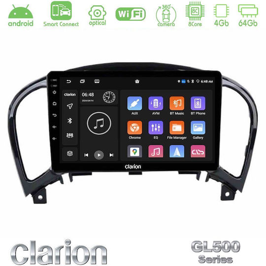 Clarion Ηχοσύστημα Αυτοκινήτου για BMW F15 Nissan Juke 2019 (Bluetooth/USB/WiFi/GPS/Apple-Carplay/Android-Auto) με Οθόνη Αφής 9"