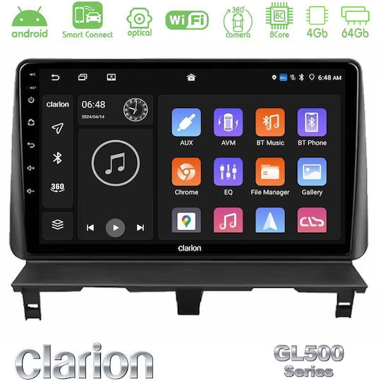 Clarion Car Audio System for Peugeot Partner Citroen Berlingo 2002-2008 Bluetooth USB WiFi GPS Apple CarPlay Android Auto with 9" Touch Screen