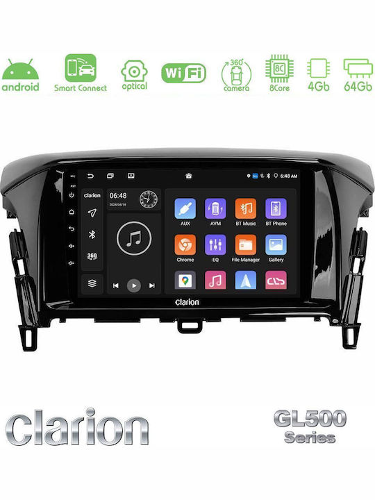 Clarion Car Audio System for Mitsubishi Eclipse Cross 2018-2023 (Bluetooth/USB/WiFi/GPS/Apple CarPlay/Android Auto) with 9" Touch Screen