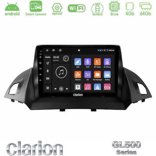 Clarion Car Audio System for Ford C-Max / Kuga Bluetooth USB WiFi GPS Apple CarPlay Android Auto with 9" Touch Screen