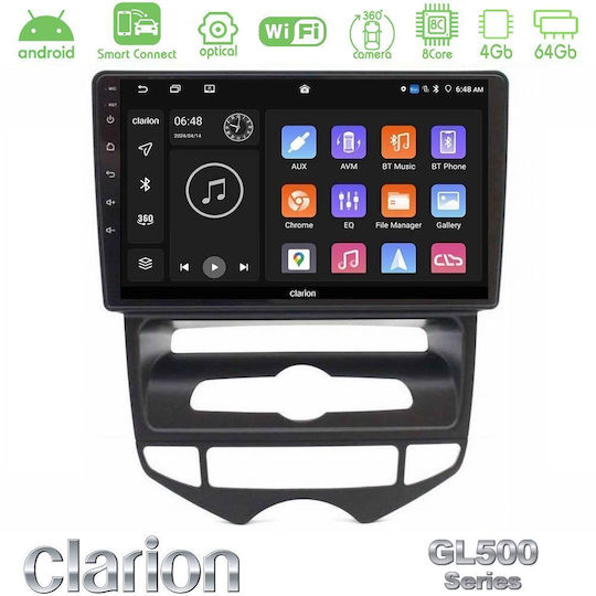 Clarion Ηχοσύστημα Αυτοκινήτου για Hyundai ix20 2010-2020 με A/C (Bluetooth/USB/WiFi/GPS/Apple-Carplay/Android-Auto) με Οθόνη Αφής 10"