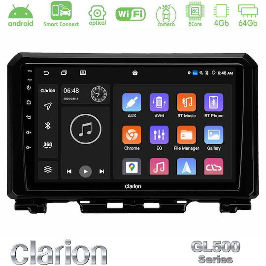 Clarion Car Audio System for Suzuki Jimny 2018-2022 Bluetooth USB WiFi GPS Apple CarPlay Android Auto with 9" Touch Screen