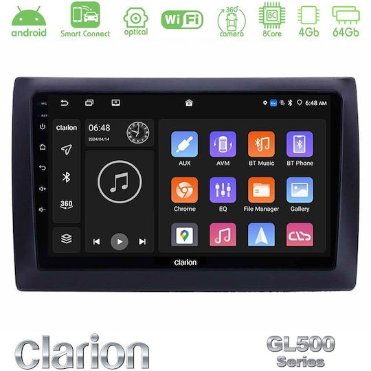 Clarion Автомобилна Аудио Система за Fiat Stilo 2001-2008 (Bluetooth/USB/Вграден Wi-Fi/GPS/Apple CarPlay/Android Auto) с Touch Screen 9"