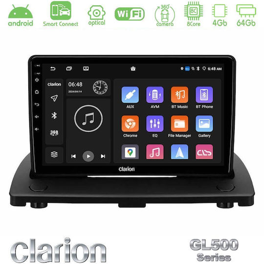 Clarion Ηχοσύστημα Αυτοκινήτου για Volvo XC 90 2006-2014 (Bluetooth/USB/WiFi/GPS/Apple-Carplay/Android-Auto) με Οθόνη Αφής 9"