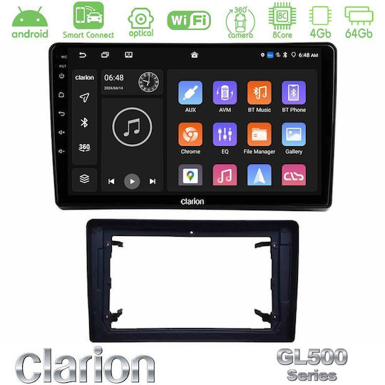 Clarion Ηχοσύστημα Αυτοκινήτου για Jeep Commander / Grand Cherokee / Patriot Dodge Nitro (Bluetooth/USB/WiFi/GPS/Apple-Carplay/Android-Auto) με Οθόνη Αφής 10"