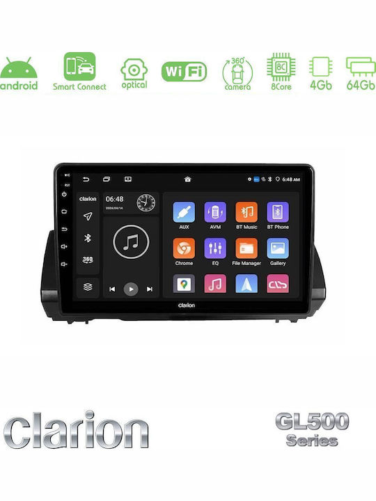 Clarion Auto-Audiosystem für Renault Logan Dacia Sandero Logan Jogger mit Touchscreen 9"
