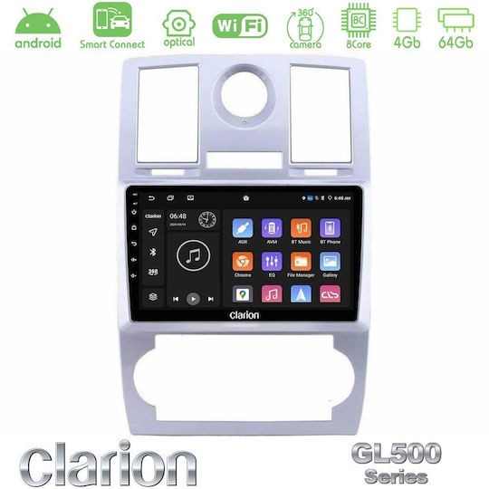 Clarion Car Audio System Chrysler 300C 2004-2011 Bluetooth USB WiFi GPS Apple CarPlay Android Auto with 9" Touch Screen