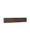 Concept Lenart Wall-Mounted Living Room Display Cabinet in Dark Oak Wood 211x46x40cm