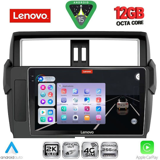Lenovo Car Audio System for Toyota Prado BMW X1 / X3 / X4 2014-2017 Bluetooth USB WiFi GPS Apple CarPlay Android Auto with 10" Touch Screen