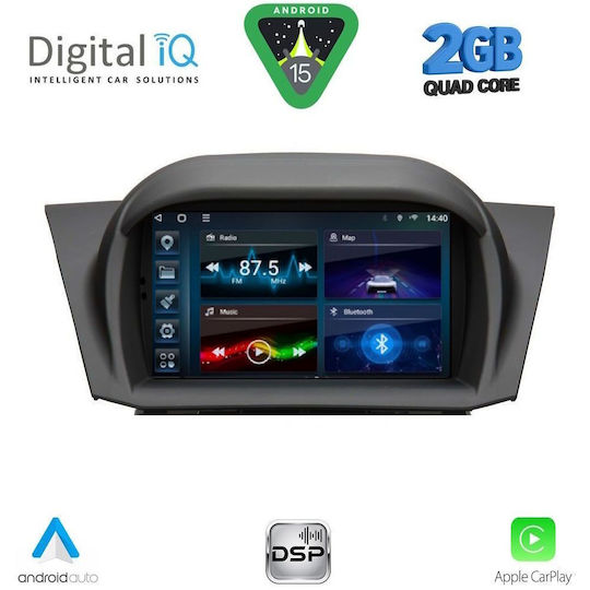 Digital IQ Car Audio System for Ford Fiesta 2008-2017 Bluetooth USB WiFi GPS Apple CarPlay Android Auto with 7" Touch Screen