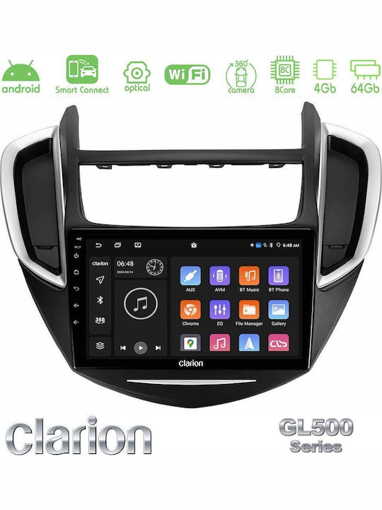 Clarion Auto-Audiosystem für Chevrolet Trax 2013-2020 Bluetooth USB Eingebautes Wi-Fi GPS Apple CarPlay Android Auto mit 9 Zoll Touchscreen