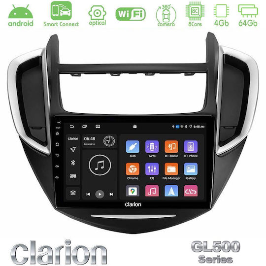 Clarion Ηχοσύστημα Αυτοκινήτου για Chevrolet Trax 2013-2020 (Bluetooth/USB/WiFi/GPS/Apple-Carplay/Android-Auto) με Οθόνη Αφής 9"