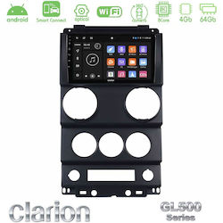 Clarion Auto-Audiosystem für Jeep Wrangler 2008-2010 mit Bluetooth, USB & GPS