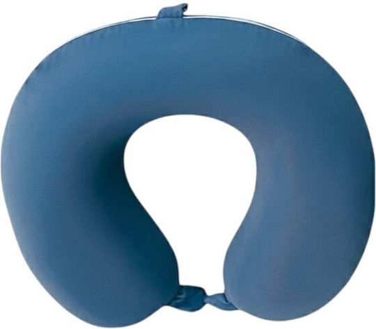 Reisekopfkissen Memory-Schaum Blau
