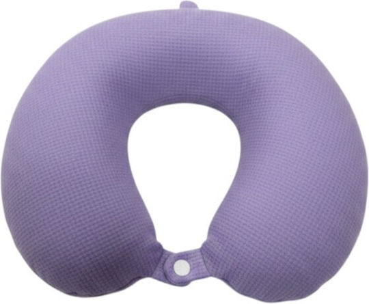 Memory Foam Purple Travel Pillow