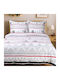 Darymex Christmas Trees Duvet Cover Set Cotton 180x200cm Semi-Double with Pillowcase Grey