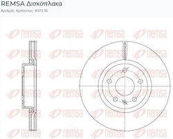 Remsa 6972.10 Σετ Δισκόπλακες Μπροστά 2τμχ Audi Cupra Seat Skoda Vw Πλευρά Τοποθέτησης Μπροστινός Άξονας Διάμετρος:312 Remsa 6972.10 Σετ Δισκόπλακες Μπροστά 2τμχ Audi Cupra Seat Skoda Vw Πλευρά Τοποθέτησης Μπροστινός Άξονας Διάμετρος:312