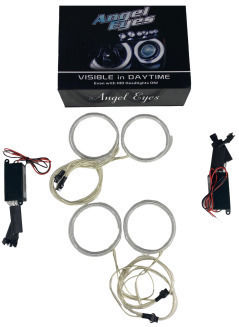 Car Angel Eyes Rings 12V Ford Focus 2004-2008 White Color 4pcs